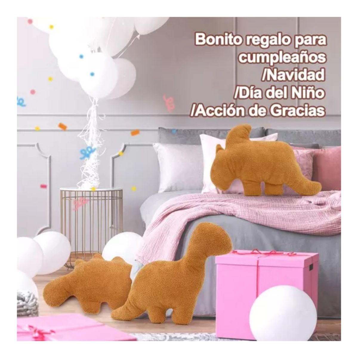 Juguete De Peluche , Dinosaur Chicken Nugget Peluche Muñeca cafe