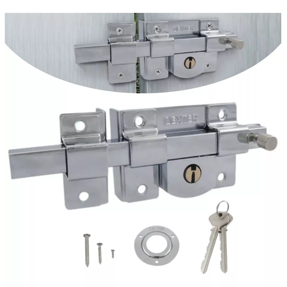 Cerradura Chapa De Seguridad Barra Fija Izquierda