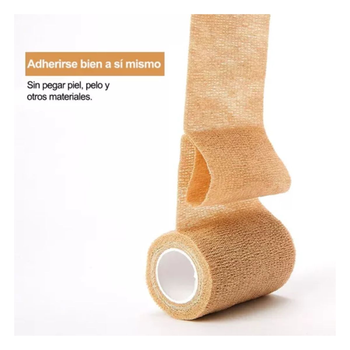 Venda Elástica Autoadhesiva De 7,5 Cm X 4,5 M, 12 Unidades cafe/blanco/ negro