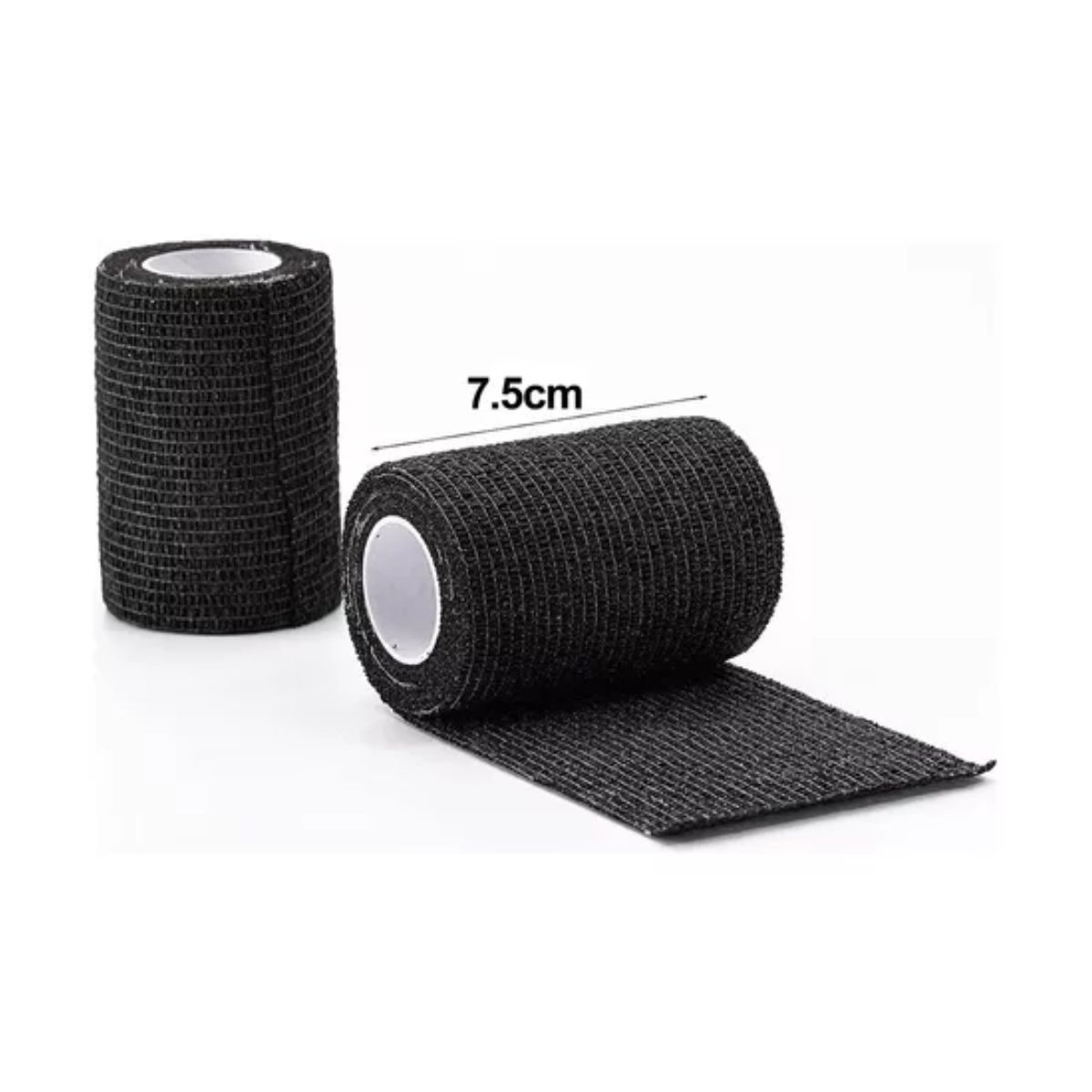 Venda Elástica Autoadhesiva De 7,5 Cm X 4,5 M, 12 Unidades cafe/blanco/ negro