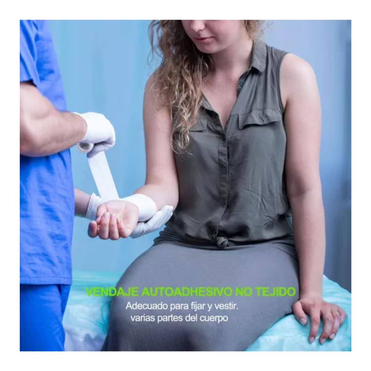 Venda Elástica Autoadhesiva De 7,5 Cm X 4,5 M, 12 Unidades cafe/blanco/ negro