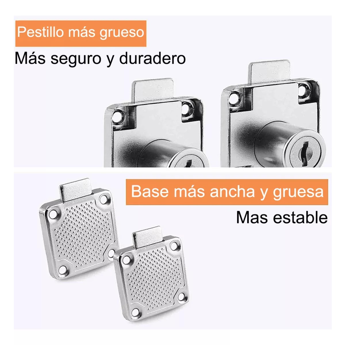 Set 12pcs Cerradura Chapa Para Muebles Cajones Closet Con Llaves