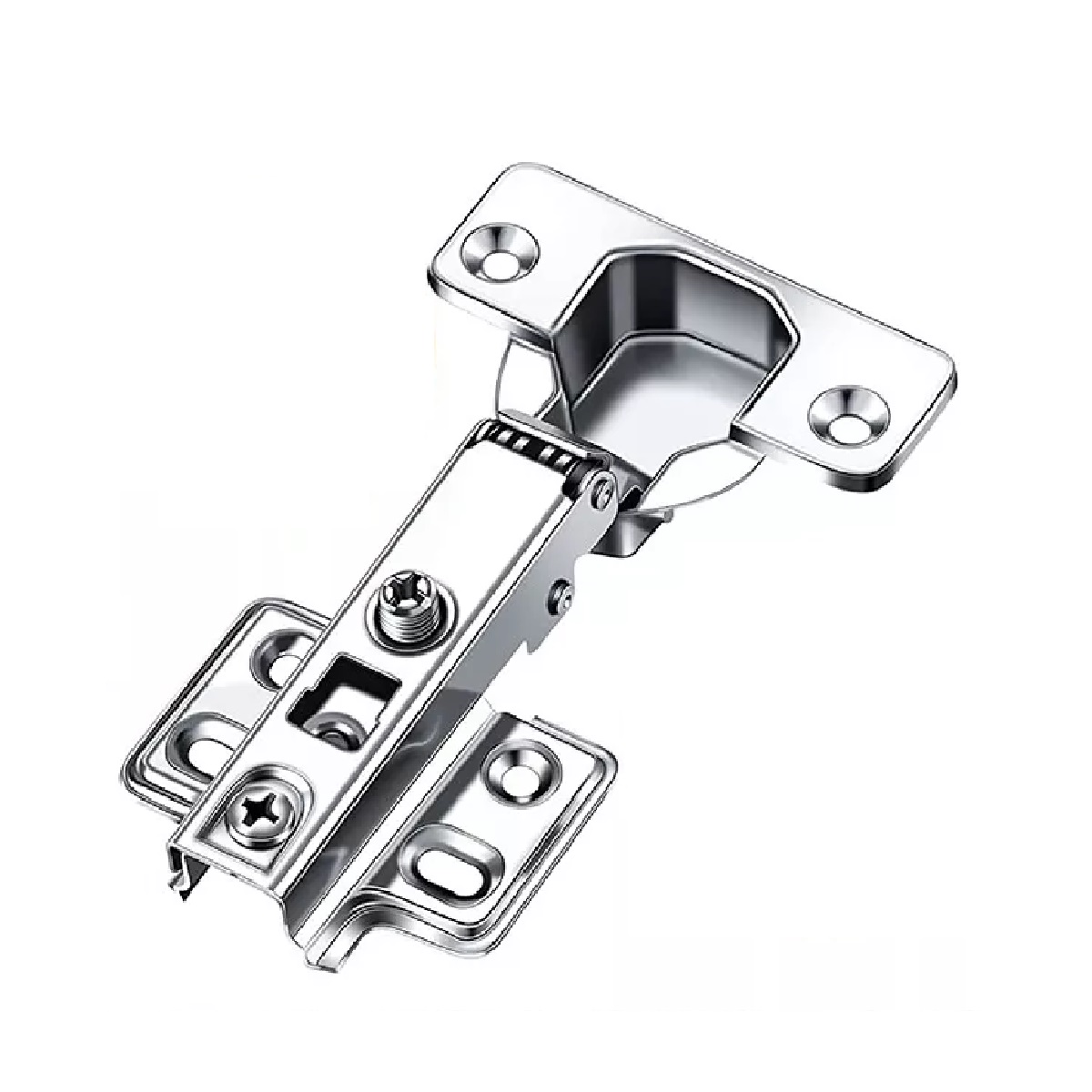 Juego Bisagra Bidimensional Recta Cierre Suave Níquel 20 Piezas