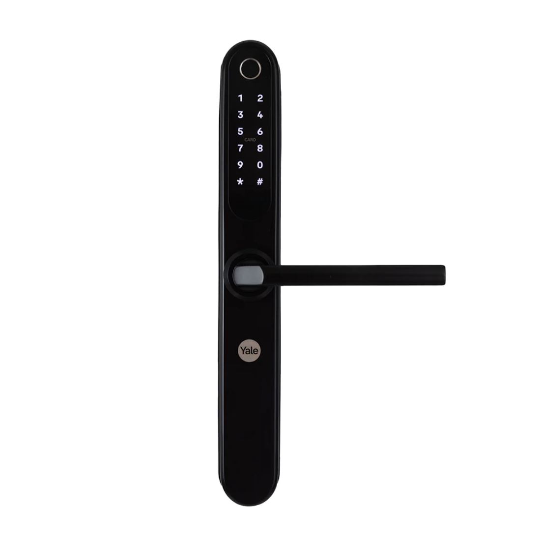 Cerradura Eléctrica Digital Yale YSD100 Para Puertas De Madera 5085 Color Negro. Con HUB y Módulo Incluídos.