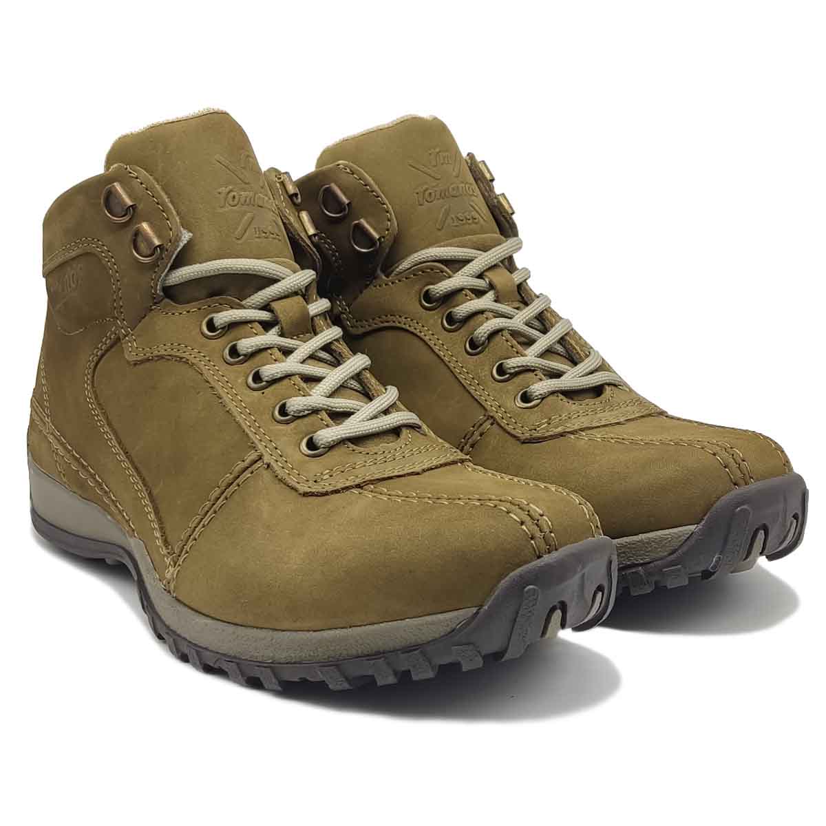 Bota Romanos 722 Verde Oliva Hombre Todo Terreno Senderismo Montañismo 100% Piel