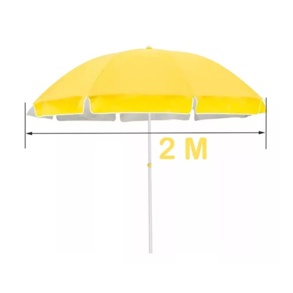 Sombrilla De Sol Sombrilla De Playa Plegable Para Exterior Amarillo