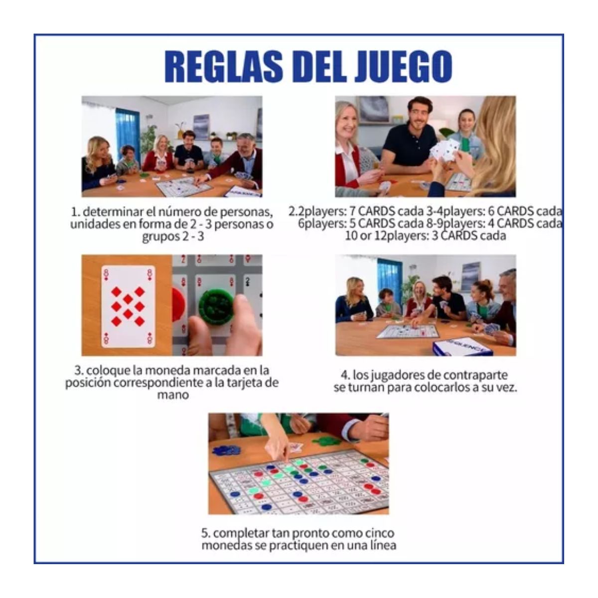 Juego De Mesa Estrategia Familiar Juego Cartas 2-12 Jugadors Gris
