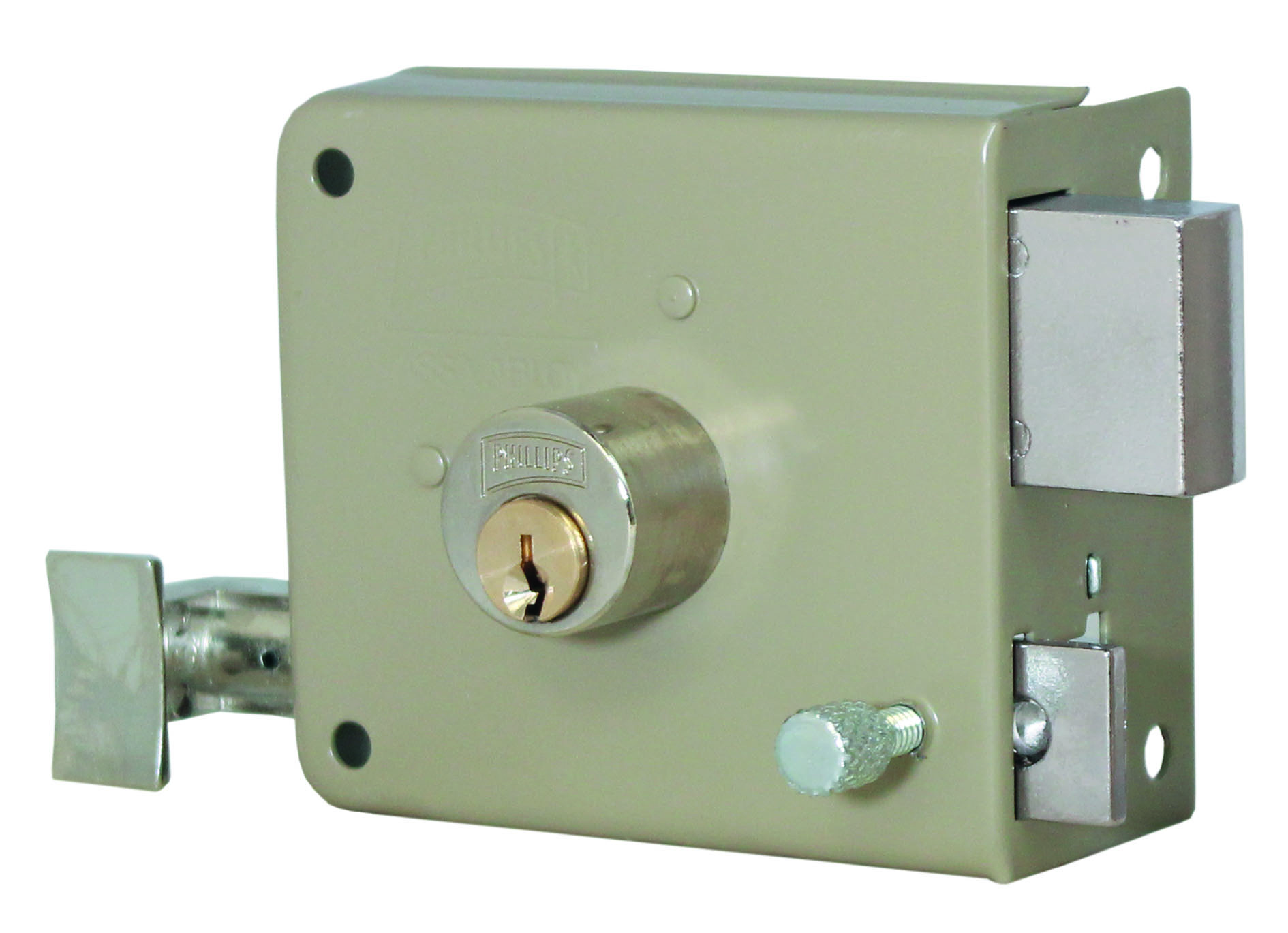 Cerradura Chapa de Sobreponer Tradicional Clásica Izquierda 715 Phillips