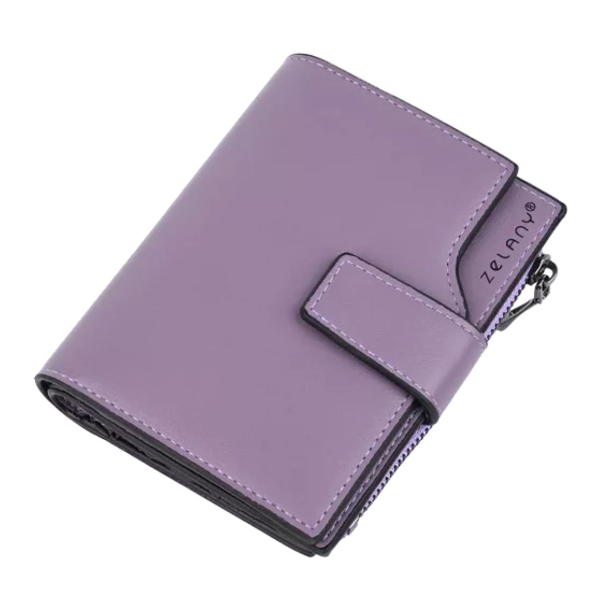 Juvenil Y Excelente Cartera, Monedero De Dama,multifunción violeta