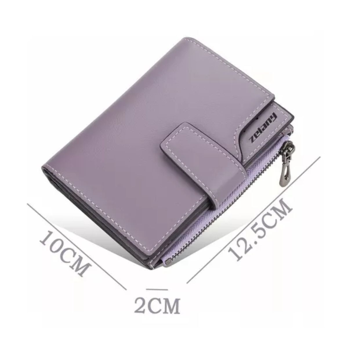 Juvenil Y Excelente Cartera, Monedero De Dama,multifunción violeta