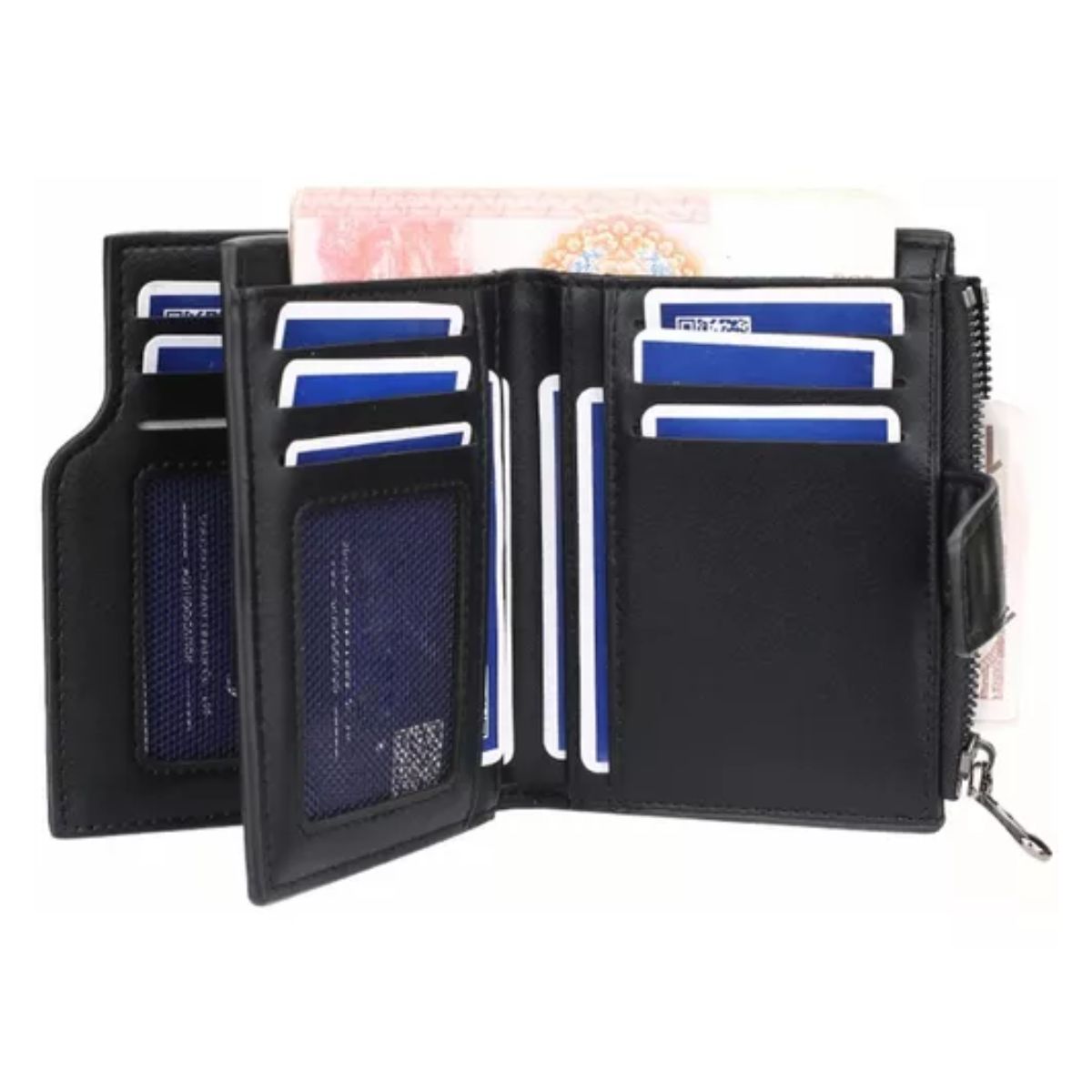 Juvenil Y Excelente Cartera, Monedero De Dama,multifunción violeta