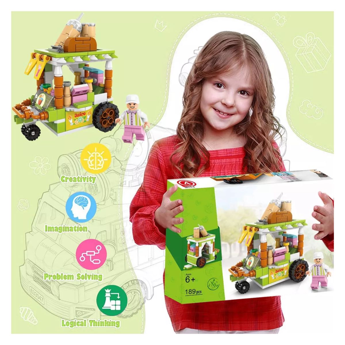 Bloques Juguetes Construcción Nino Educativo De Zumos 3d