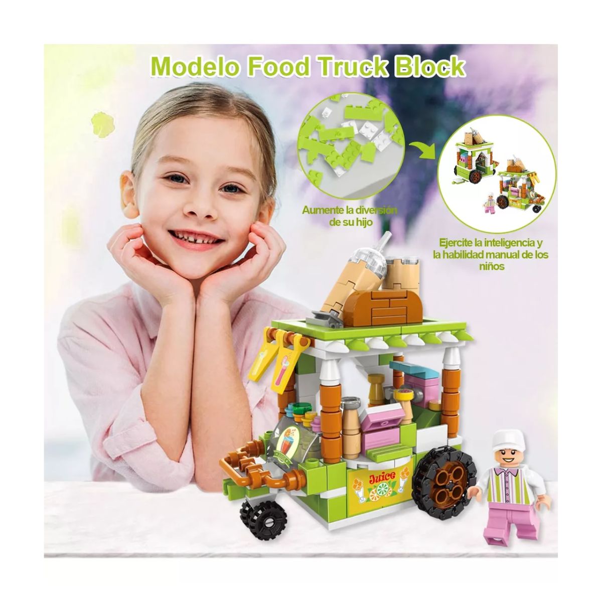 Bloques Juguetes Construcción Nino Educativo De Zumos 3d