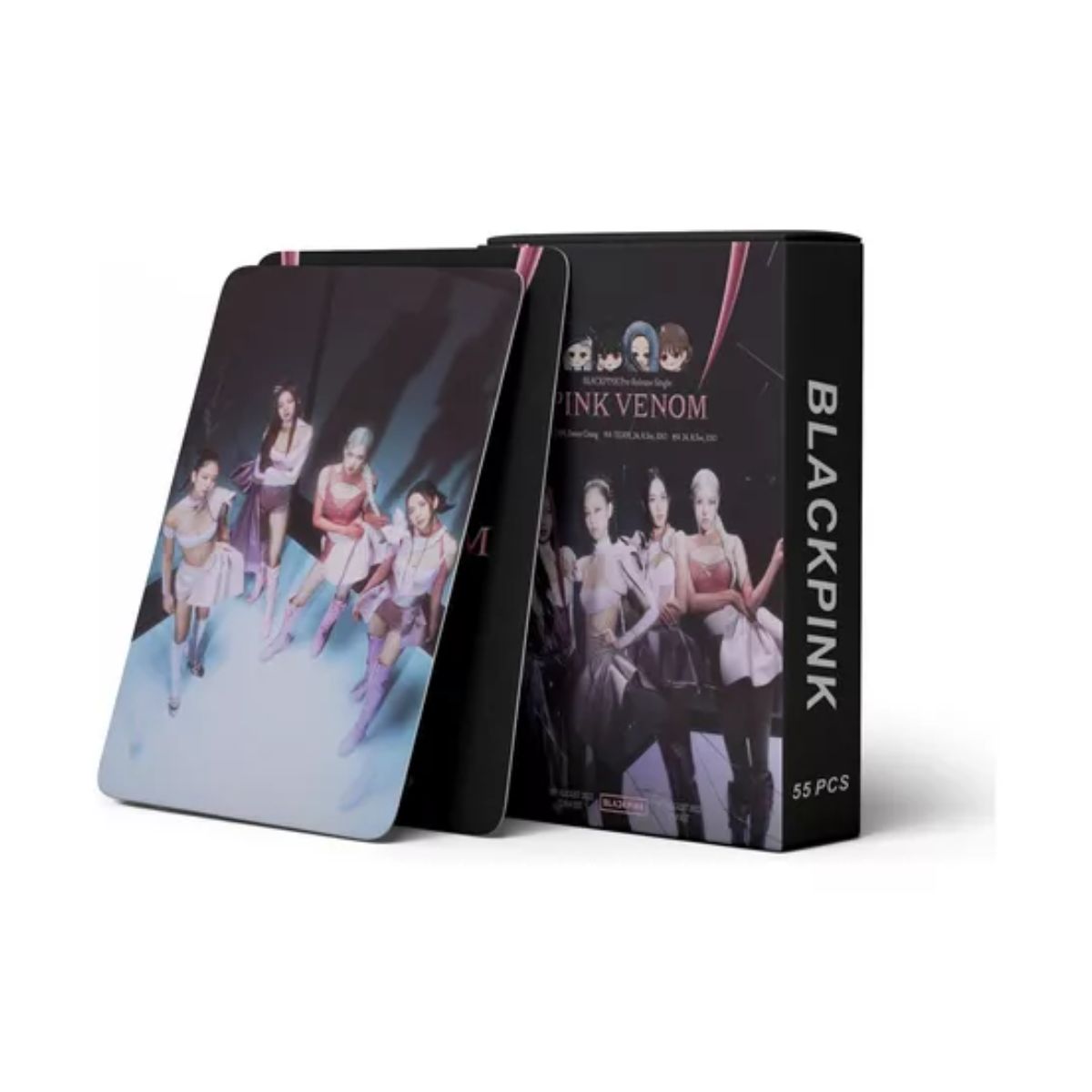 55 Photocards Blackpink Alta Calidad- Pink Venom Con Caja Negro