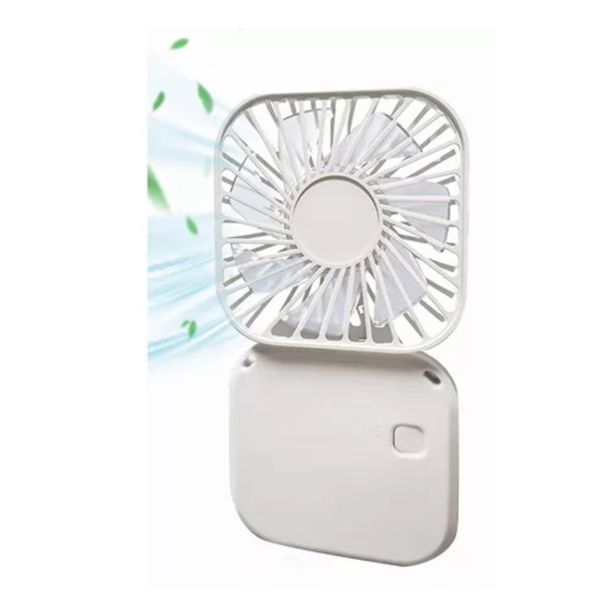 Carga Por Usb Ventilador Plegable Mini Ventilador Portátil blanco