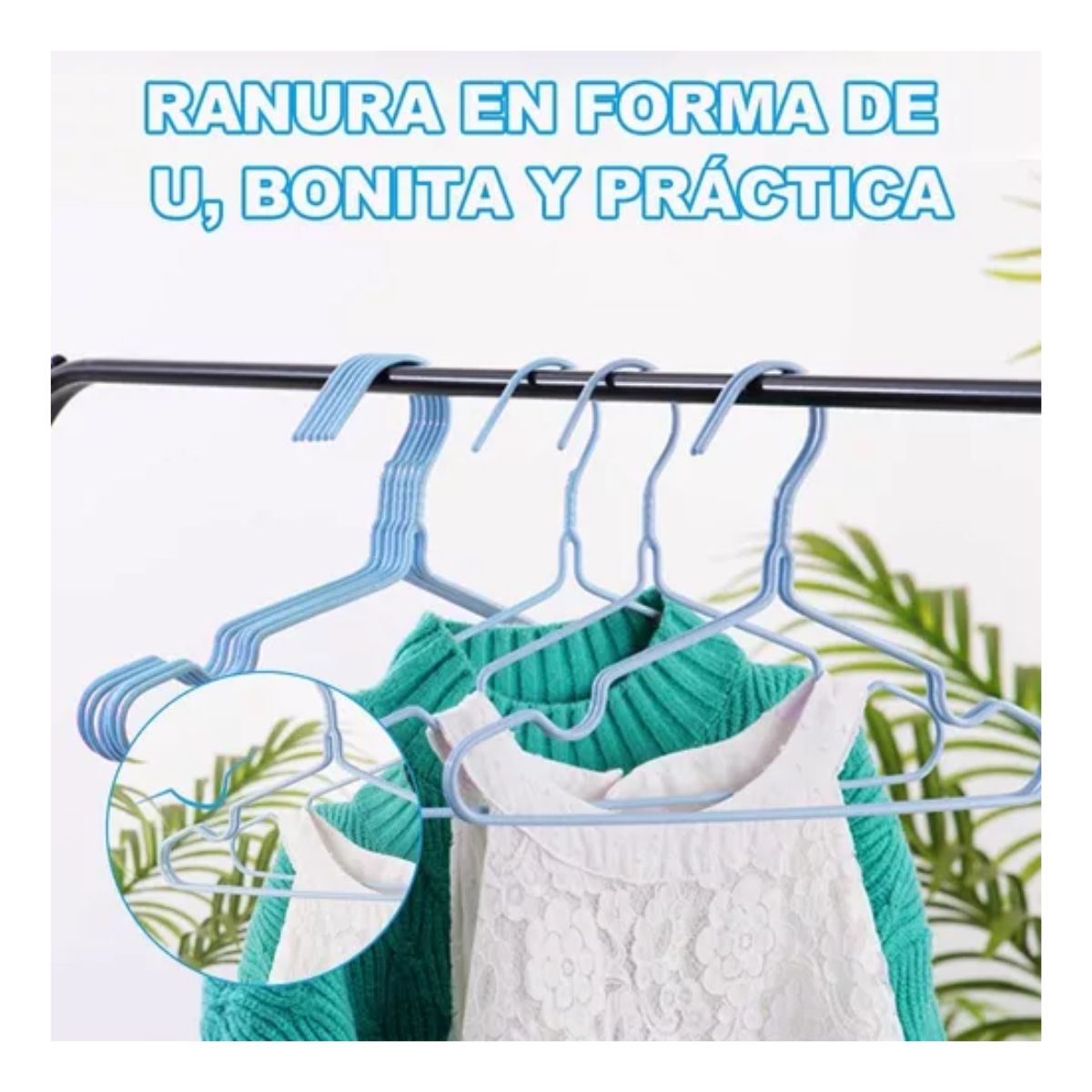 30 Ganchos Para Ropa Plegable Varios Colores 