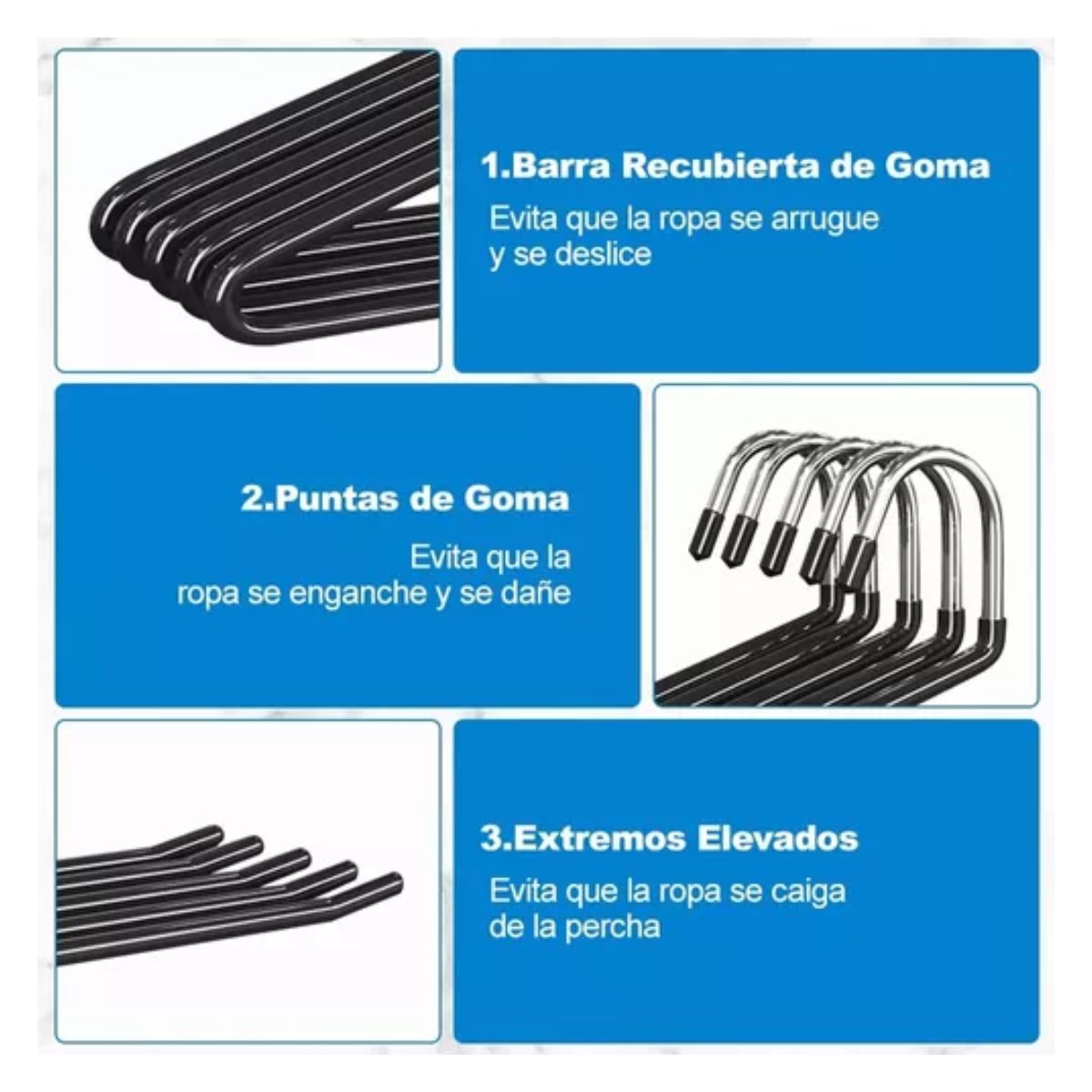 Perchas De Plastico Percha De Plastico Para Pantalones Color Negro
