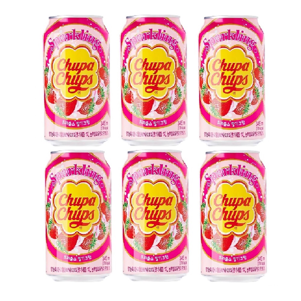 Refresco Coreano Chupa Chups Fresa 6 Pack