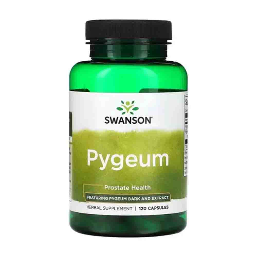 Pygeum 500mg Swanson 120 capsulas Ciruelo Africano Ayuda a la Prostata