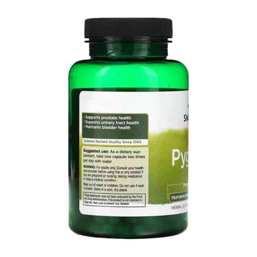 Pygeum 500mg Swanson 120 capsulas Ciruelo Africano Ayuda a la Prostata