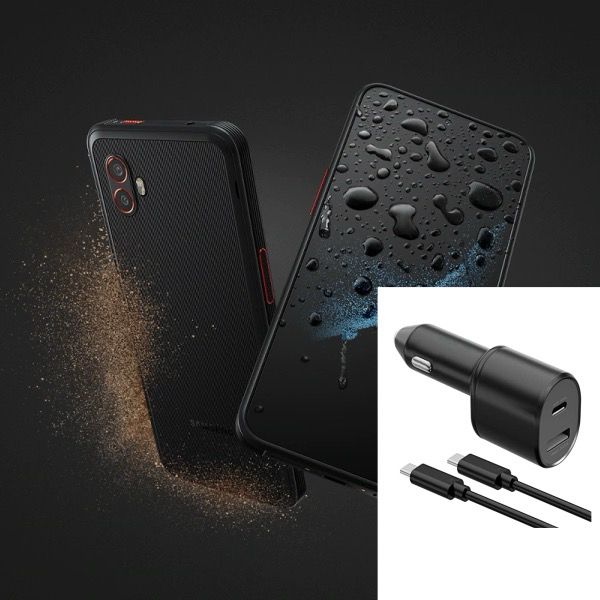 Samsung Galaxy Xcover 6 Pro 128GB, 6GB en RAM, Negro, Nuevo Snapdragon + Cargador Auto 45W.