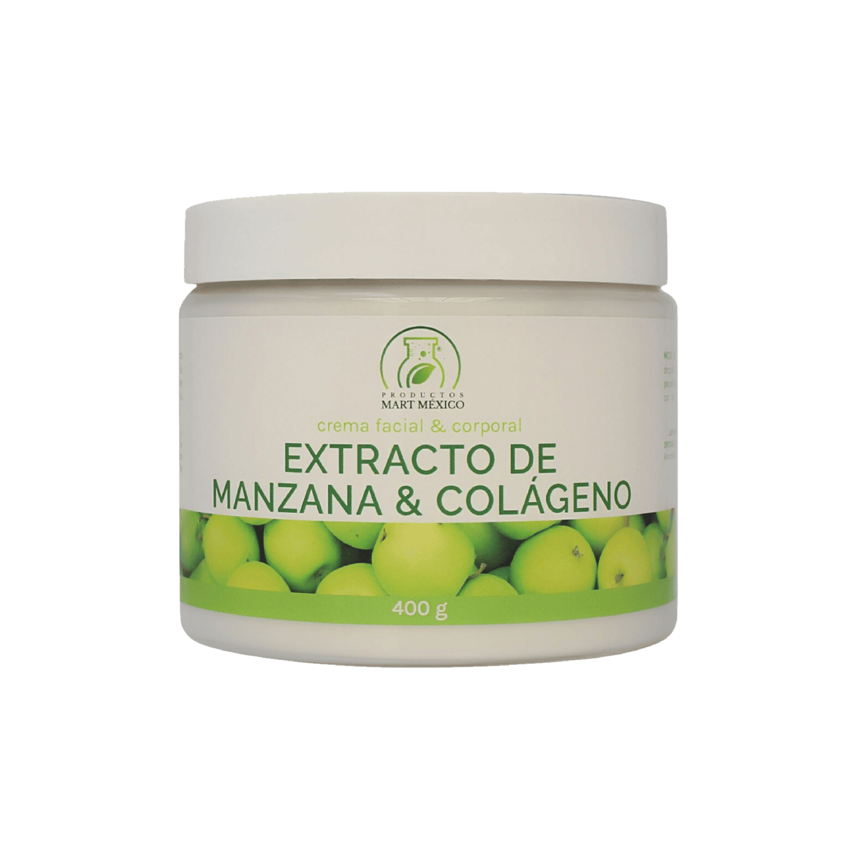 Crema Facial & Corporal Extracto De Manzana & Colágeno Piel Tersa 400gr