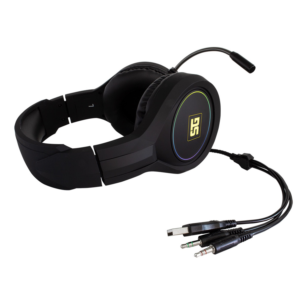 Audífonos Gamer Vorago HS-501 Alámbrico 2.2 Metros 3.5mm