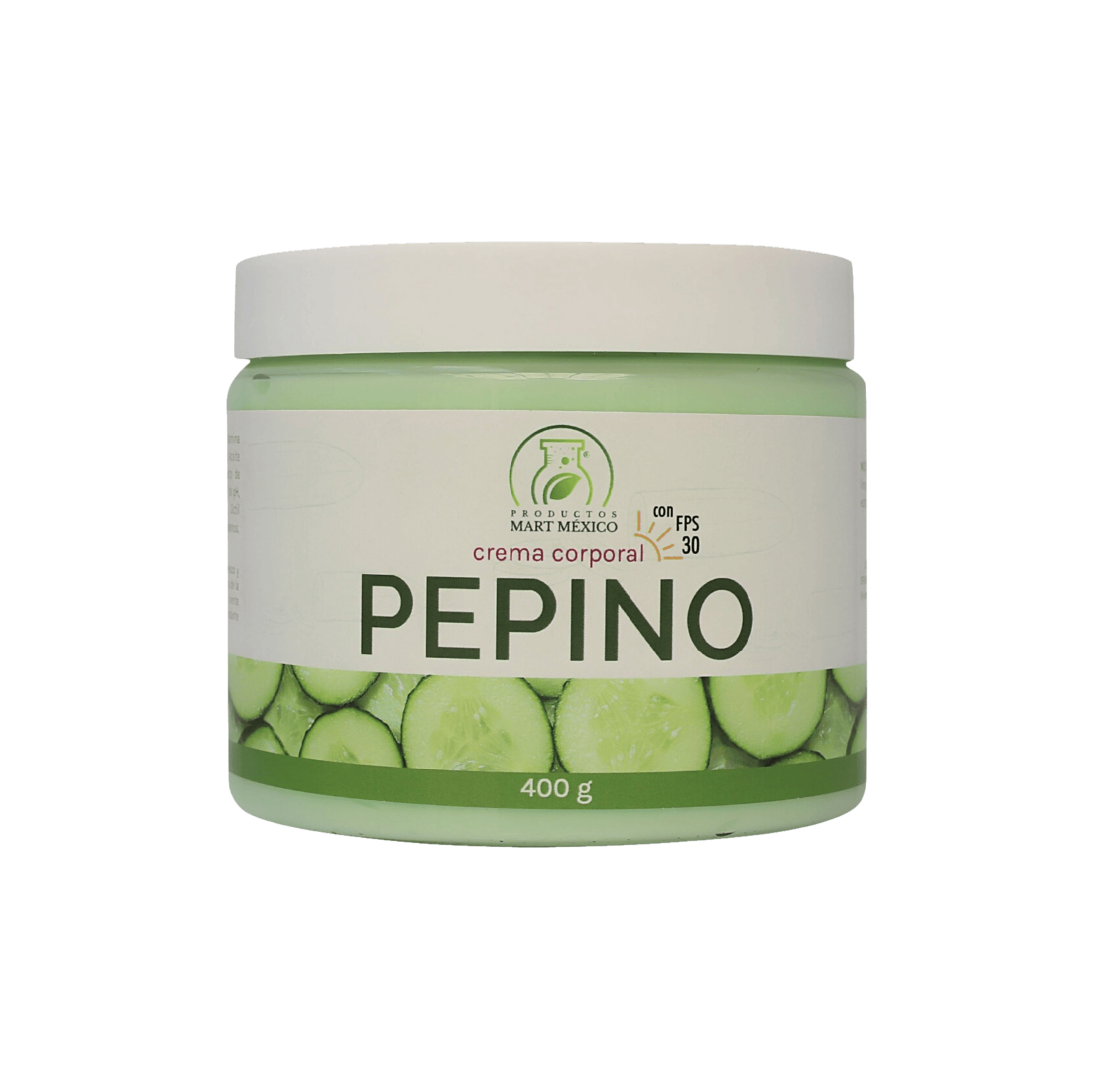 Crema Facial & Corporal De Pepino Hidratante Con Filtro Solar 400gr