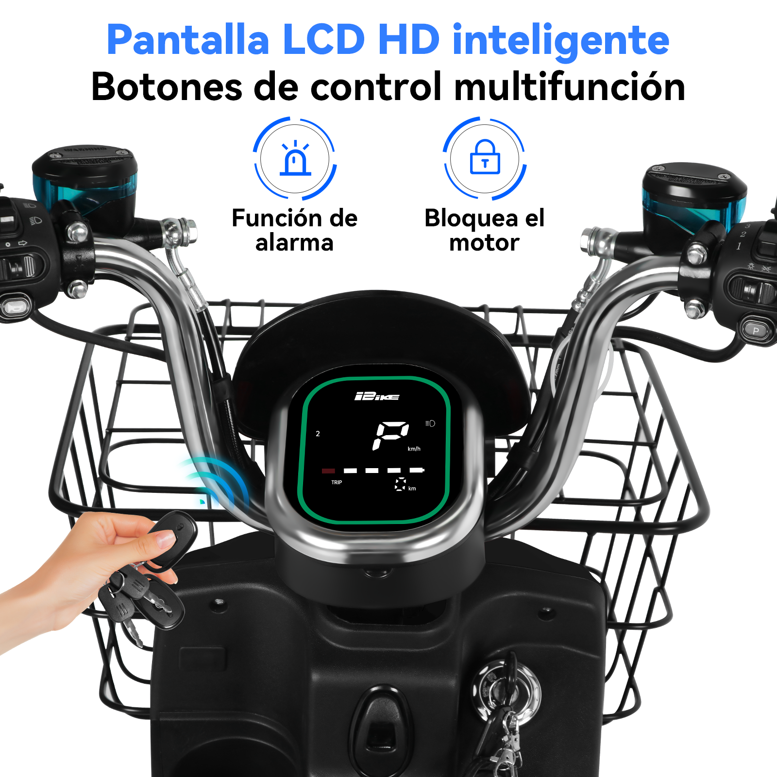 Motobici Eléctrica Honey Whale U7S Negro.