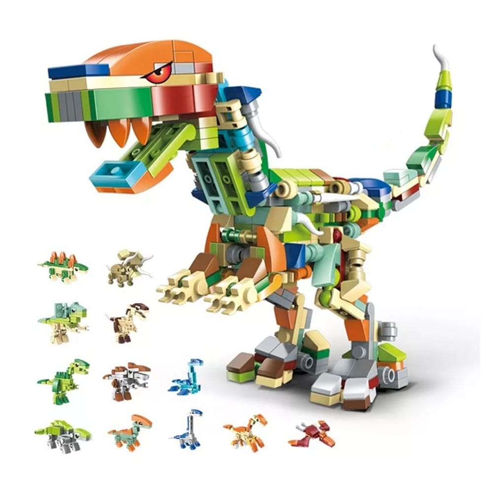 Puzzle 3d Juguetes De Dinosaurios 12 En 1 Juguetes Bloques