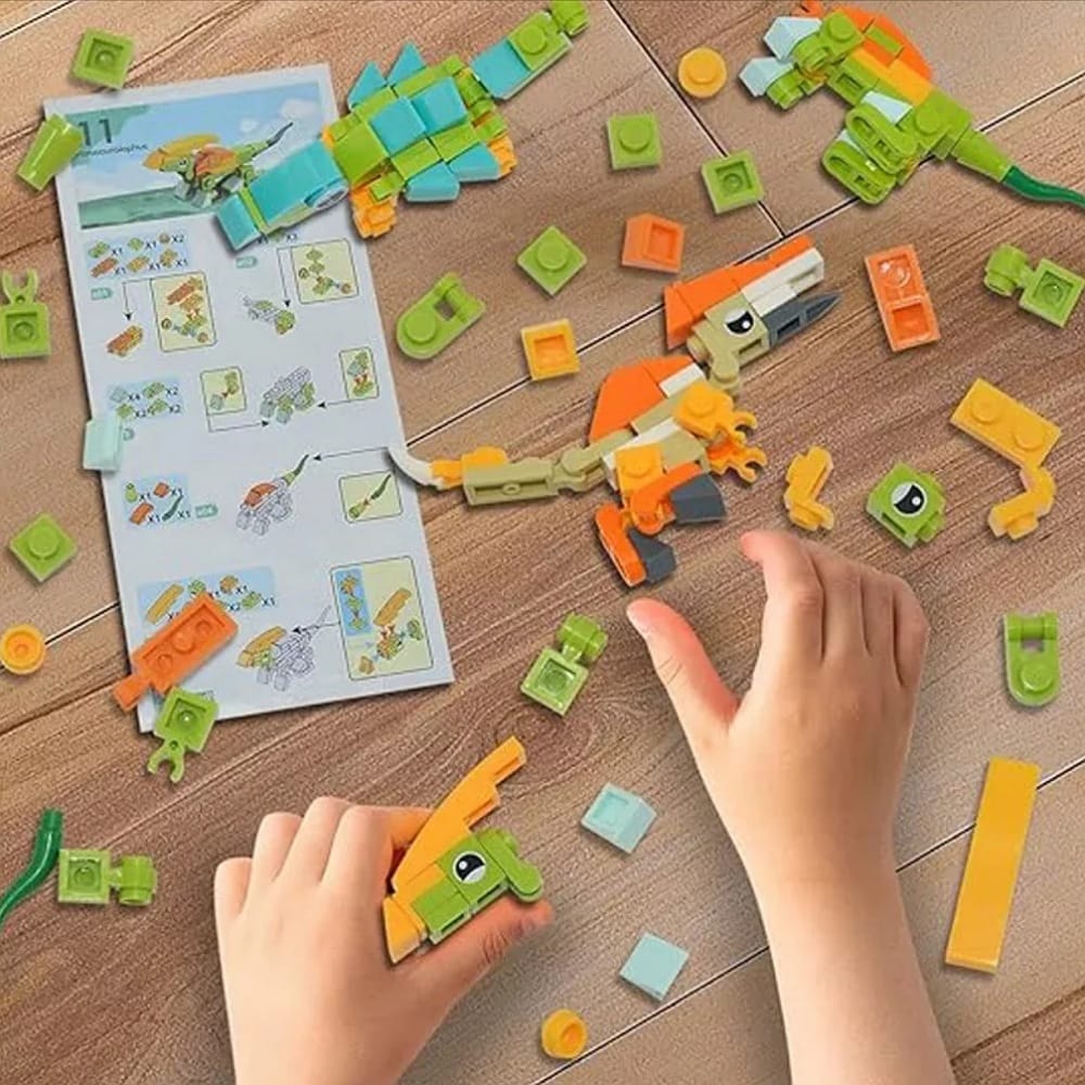 Puzzle 3d Juguetes De Dinosaurios 12 En 1 Juguetes Bloques