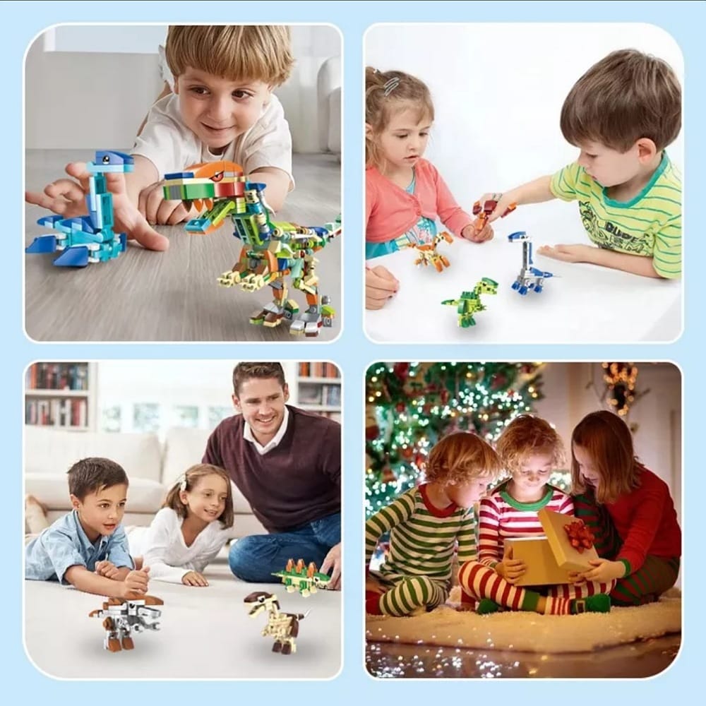 Puzzle 3d Juguetes De Dinosaurios 12 En 1 Juguetes Bloques
