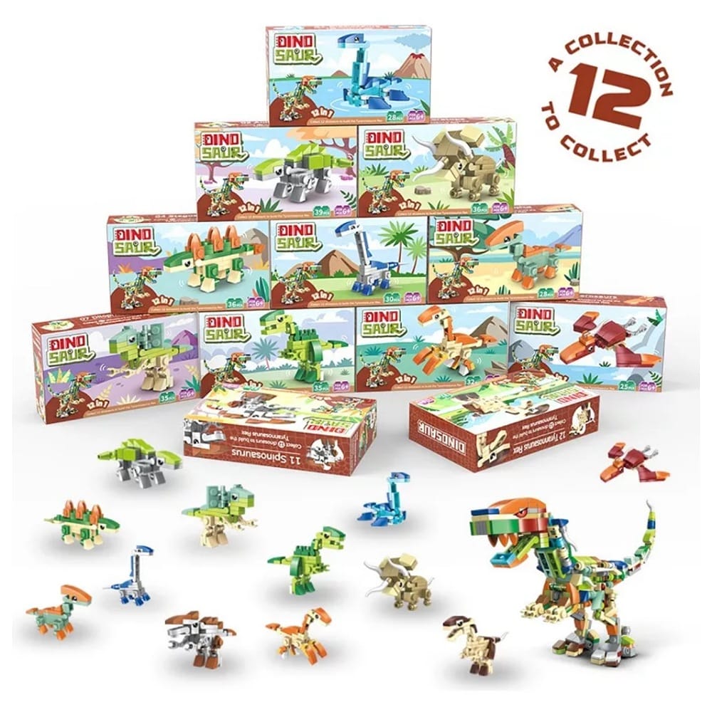 Puzzle 3d Juguetes De Dinosaurios 12 En 1 Juguetes Bloques
