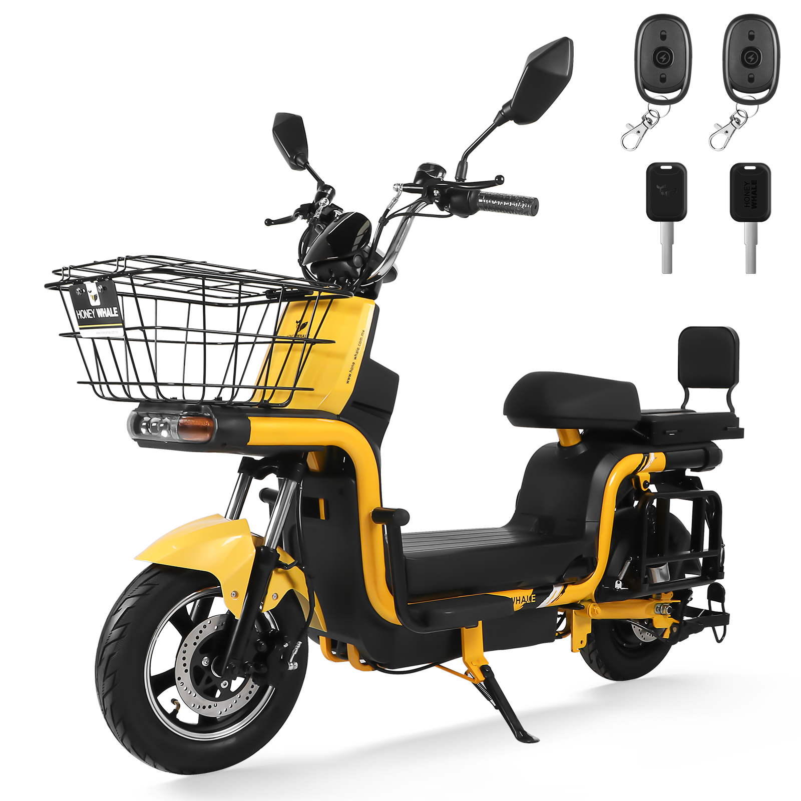 Motobici Eléctrica Honey Whale U7S Amarillo .