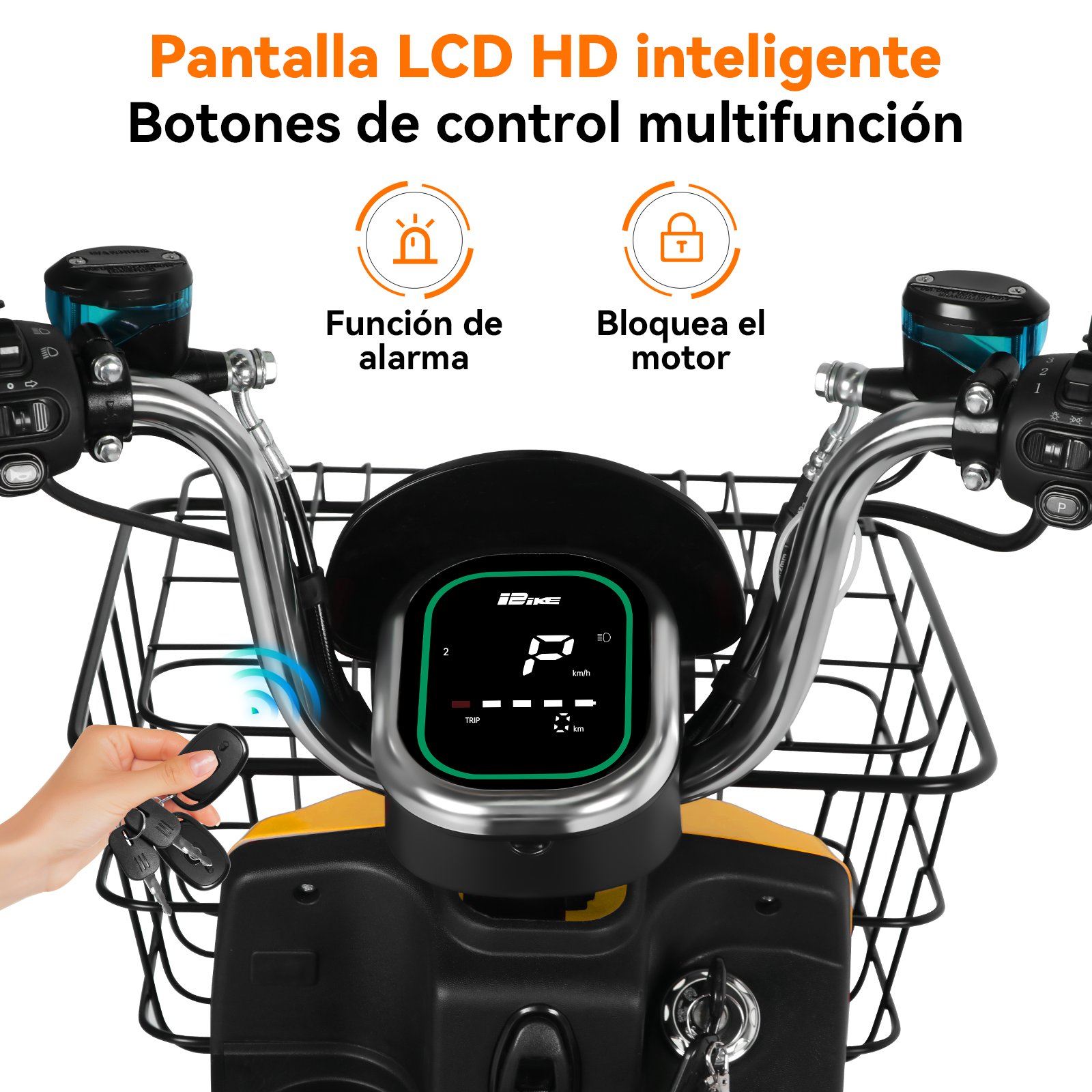 Motobici Eléctrica Honey Whale U7S Amarillo .