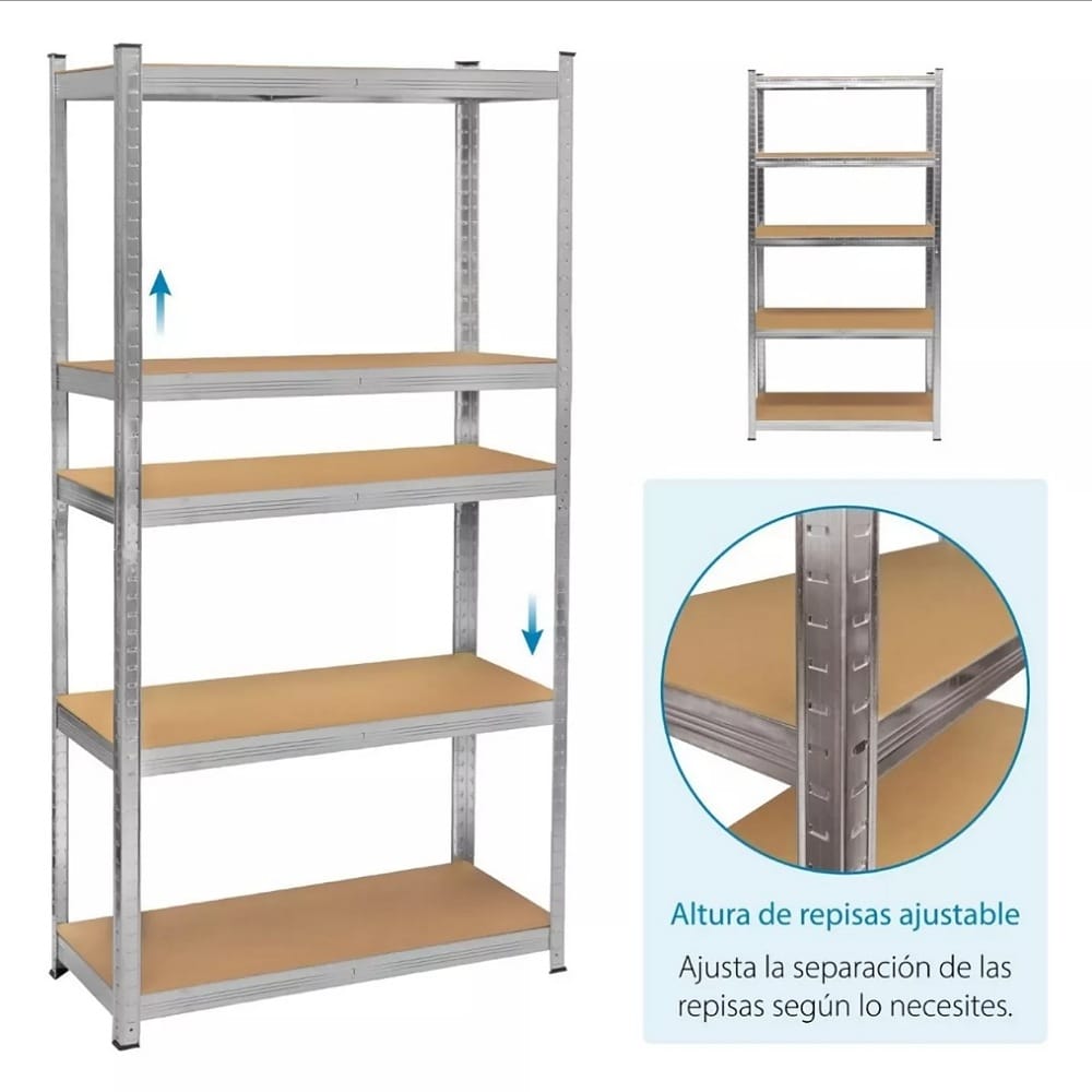 Estante Anaquel Organizador Metal 5 Niveles Hogar 