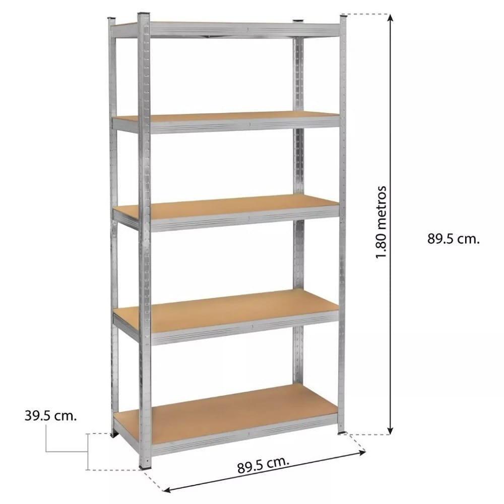 Estante Anaquel Organizador Metal 5 Niveles Hogar 