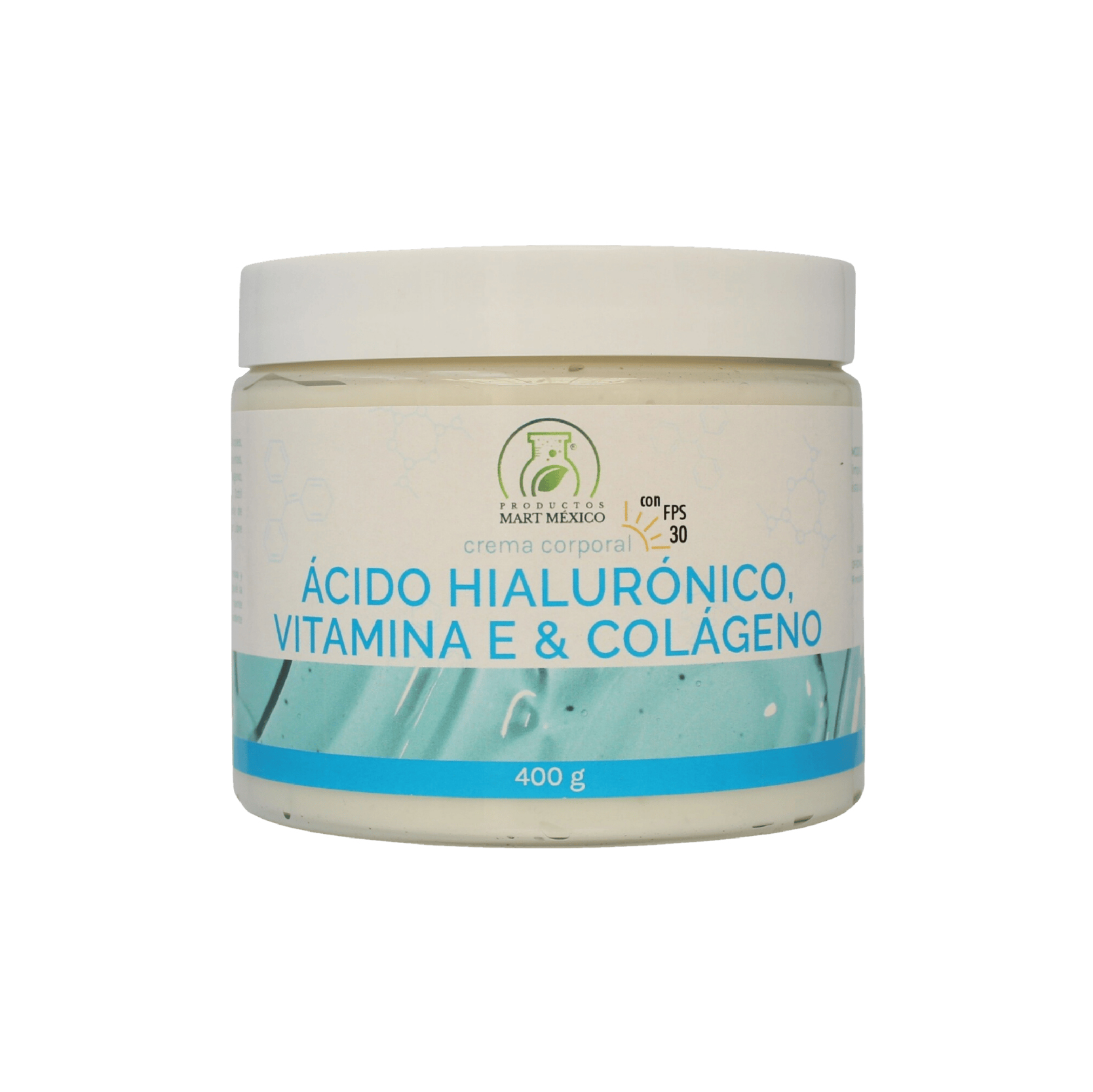 Crema Facial & Corporal De Vitamina E, Colágeno & Ácido Hialurónico Con Filtro 400gr
