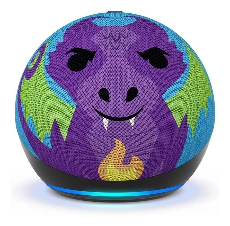 Amazon Echo Dot 5th Gen Kids Con Asistente Virtual Alexa Color Dragon 110v/240v