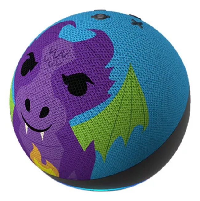 Amazon Echo Dot 5th Gen Kids Con Asistente Virtual Alexa Color Dragon 110v/240v