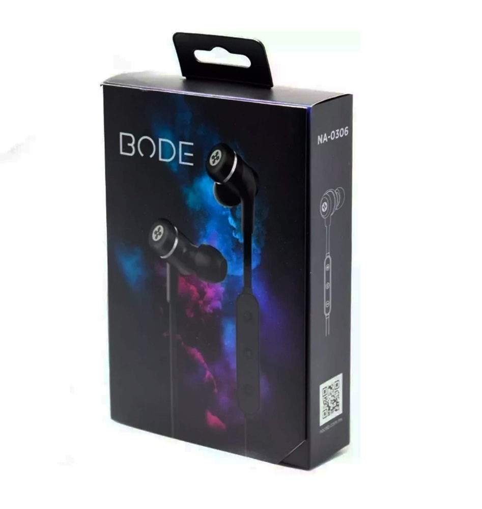 Audífonos Intrauriculares Deportivos NA-0306 Naceb Inalámbrico, Bluetooth, Negro
