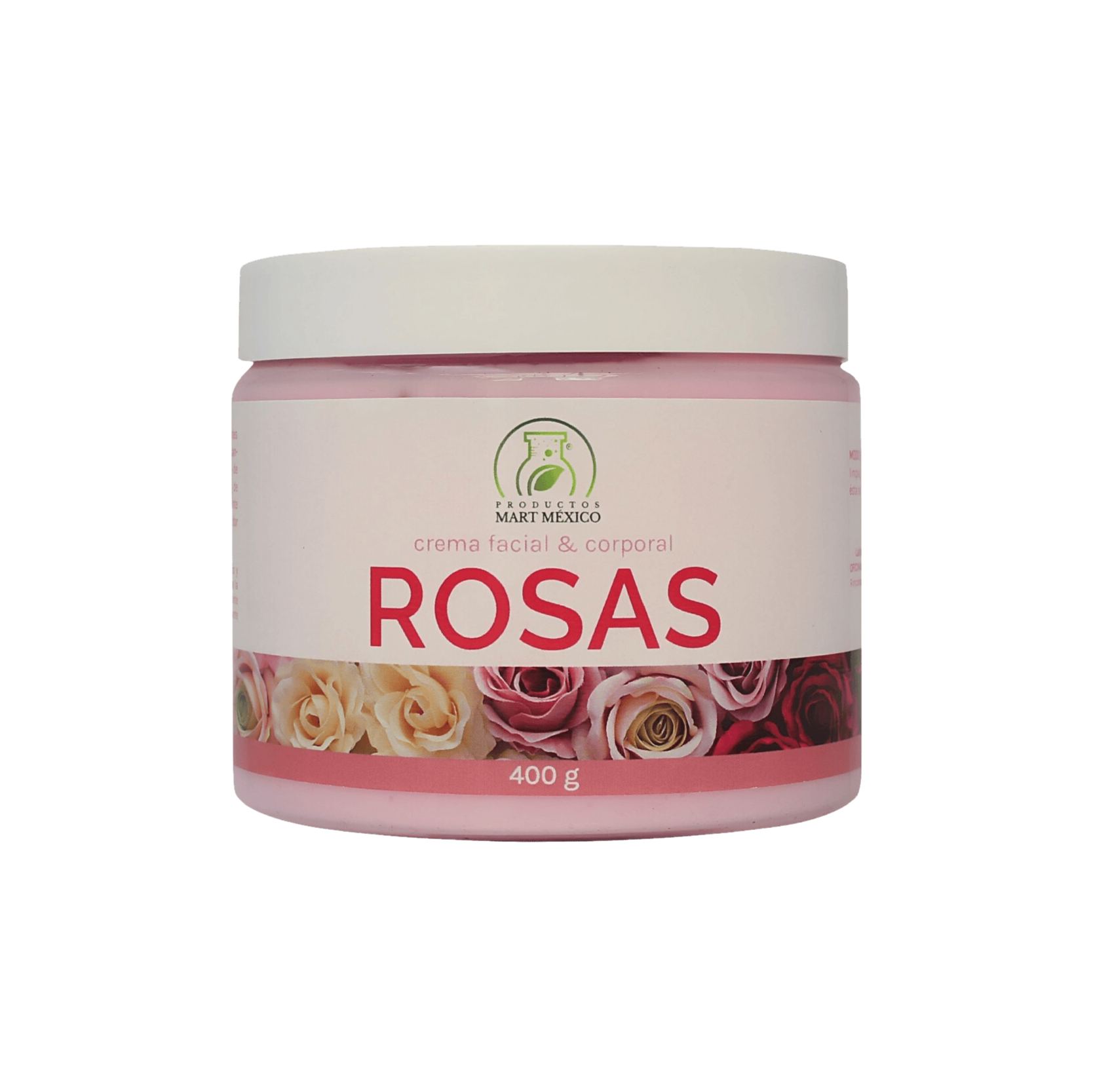 Crema Facial & Corporal De Rosas Humectación Profunda 400gr