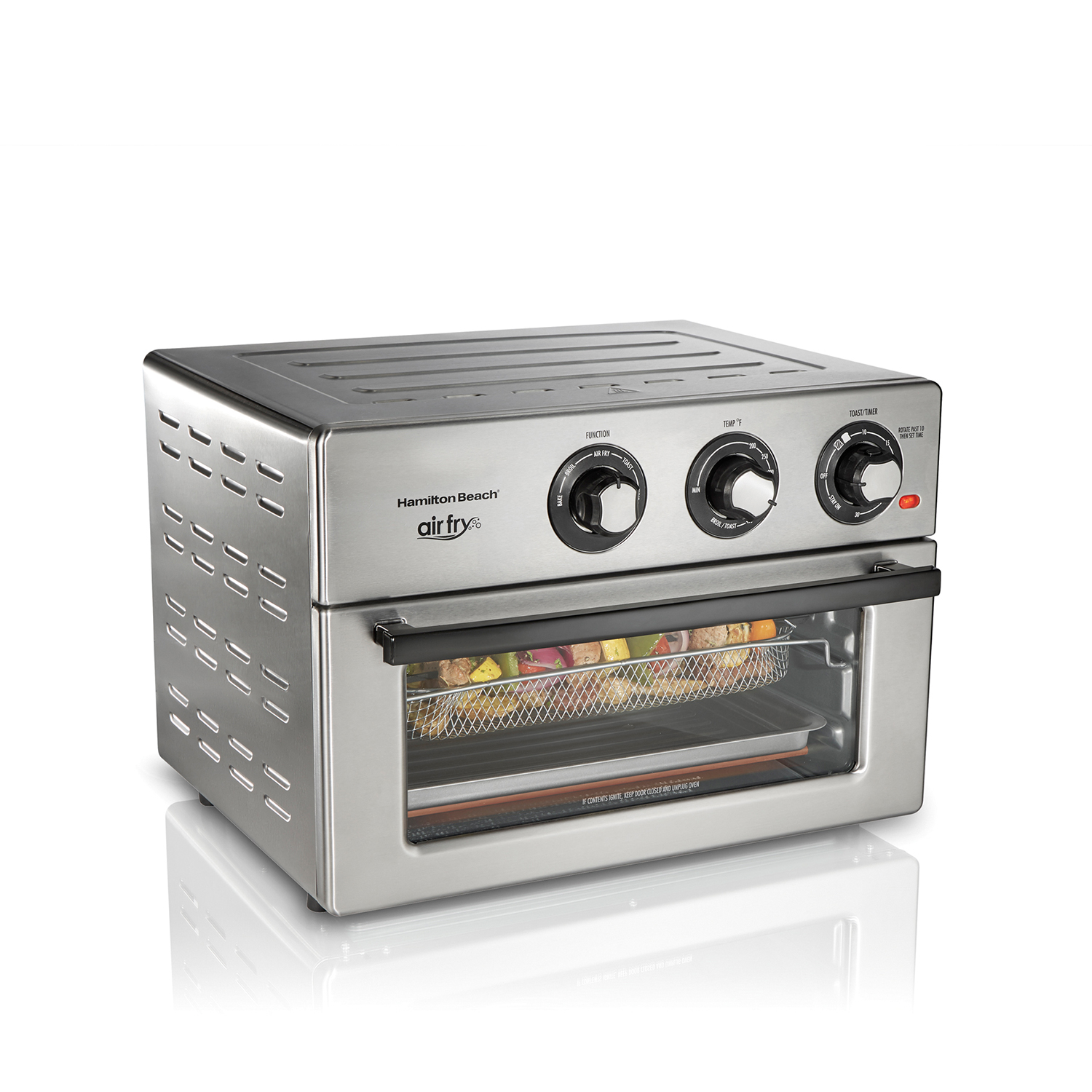 Horno Tostador y Freidora De Aire Hamilton Beach 31225 Acero Inoxidable