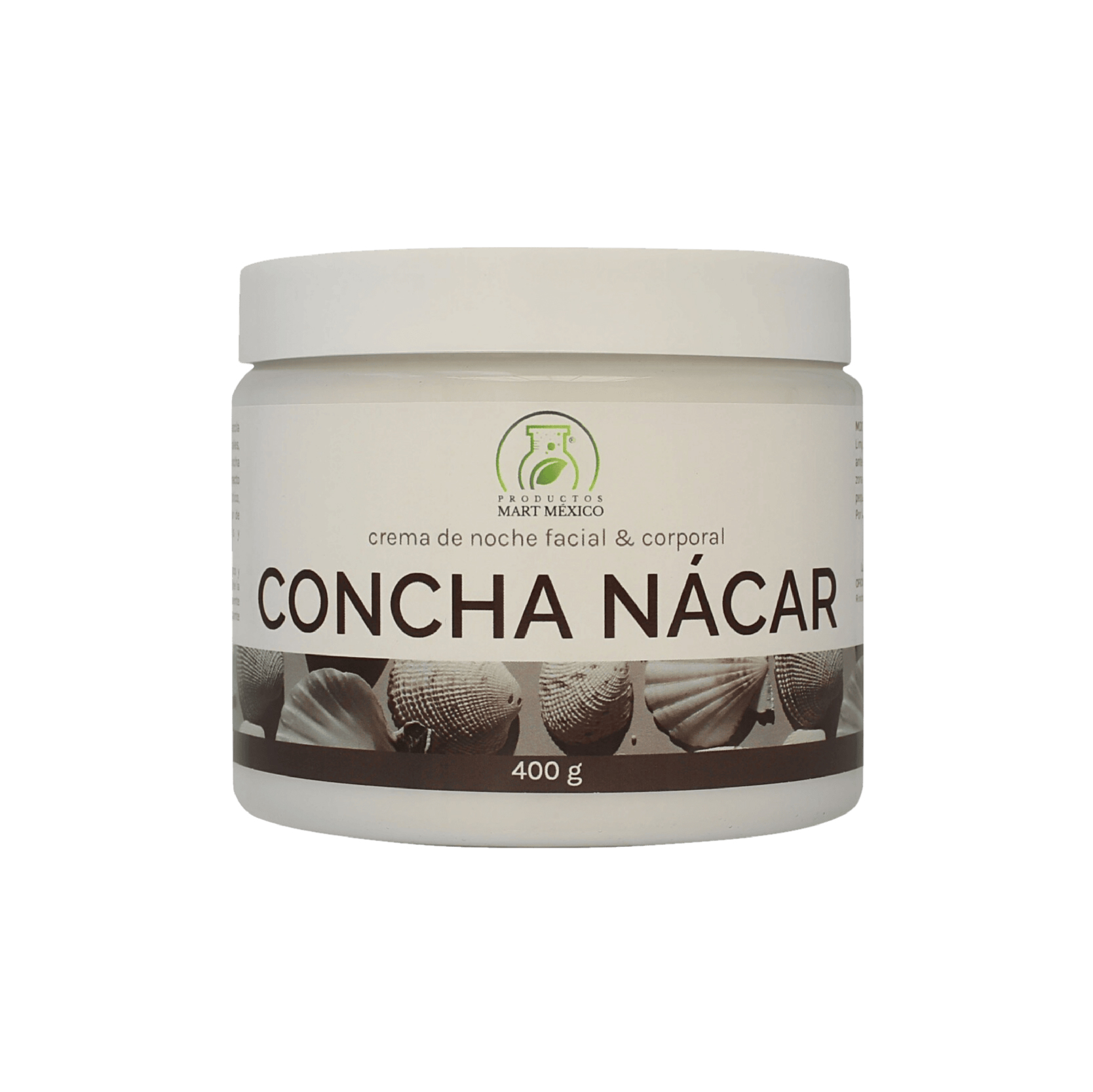 Crema Facial & Corporal De Concha Nácar Piel Tersa 400gr