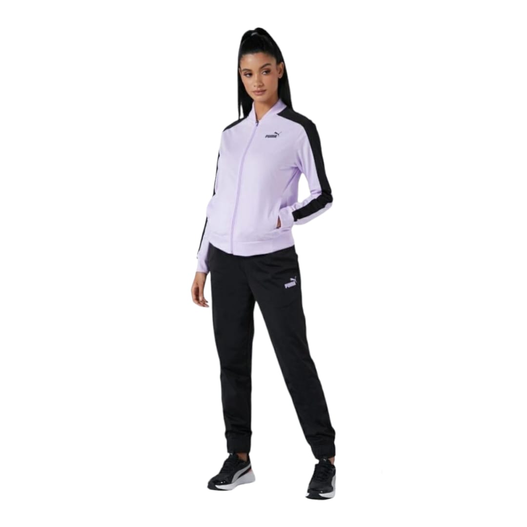 Conjunto Pants Puma Mujer Baseball Tricot Suit Lila 