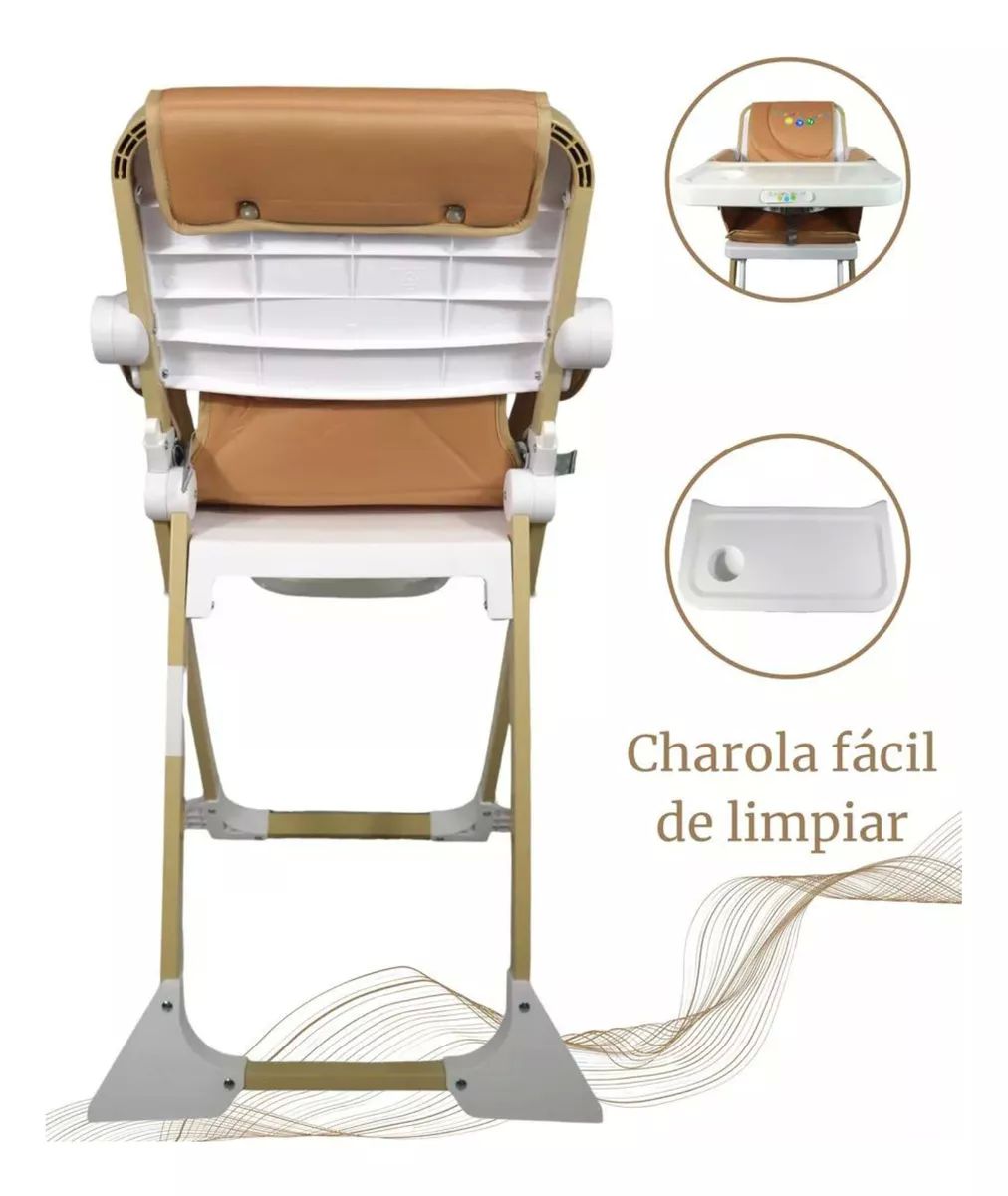 Silla Alta Periquera Para Bebé Plegable Confety Sun - Khaki