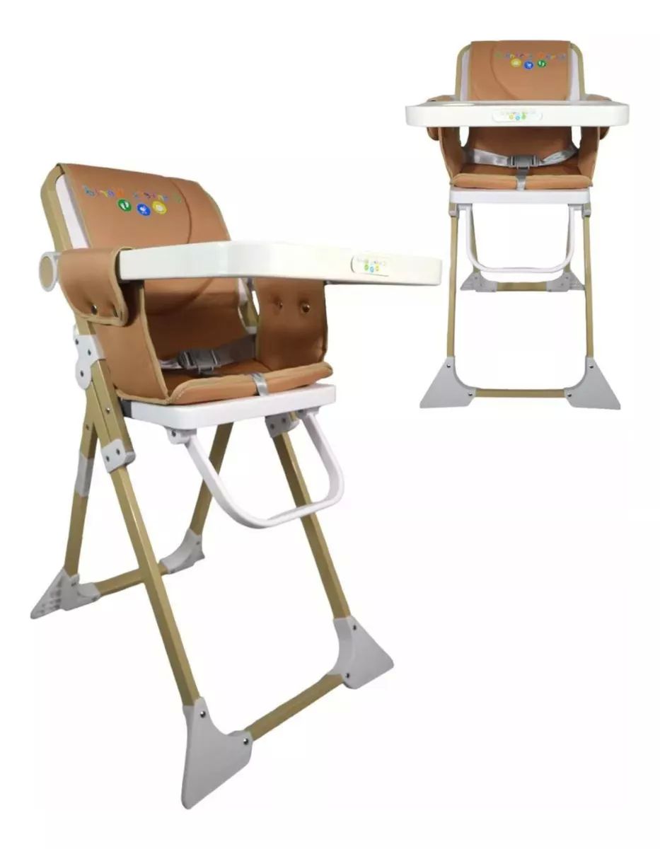 Silla Alta Periquera Para Bebé Plegable Confety Sun - Khaki