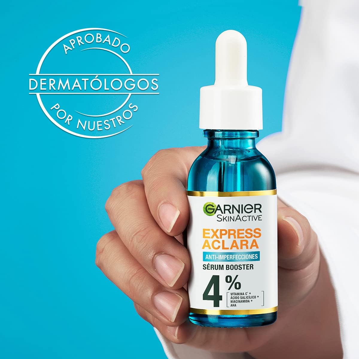 Reductor de Manchas Garnier SkinActive, Express Aclara, Crema y Sérum Facial, Vitamina C, 2 piezas