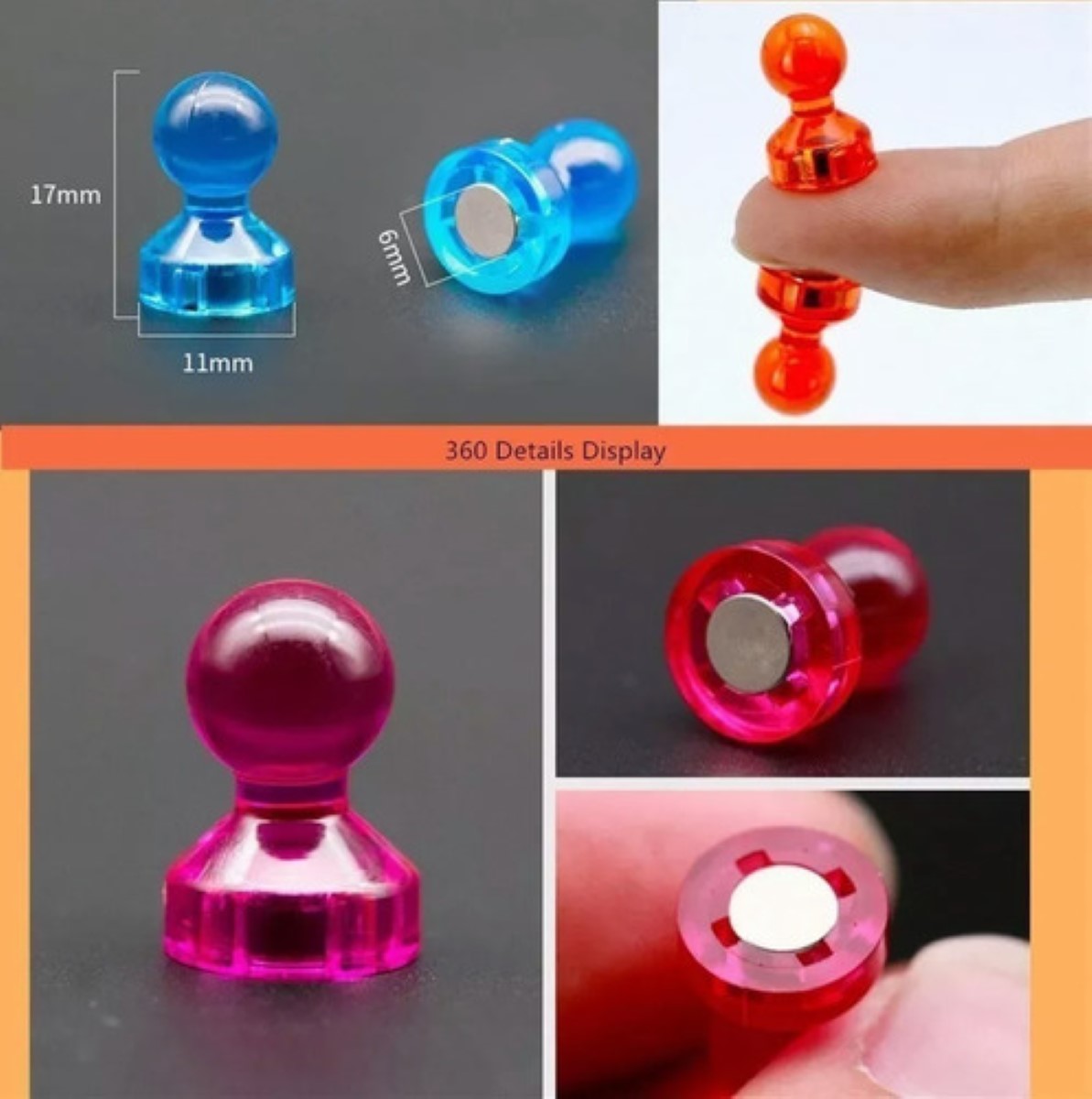 Imanes Para Nevera, Pizarrón De Colores, 40 Piezas Colores