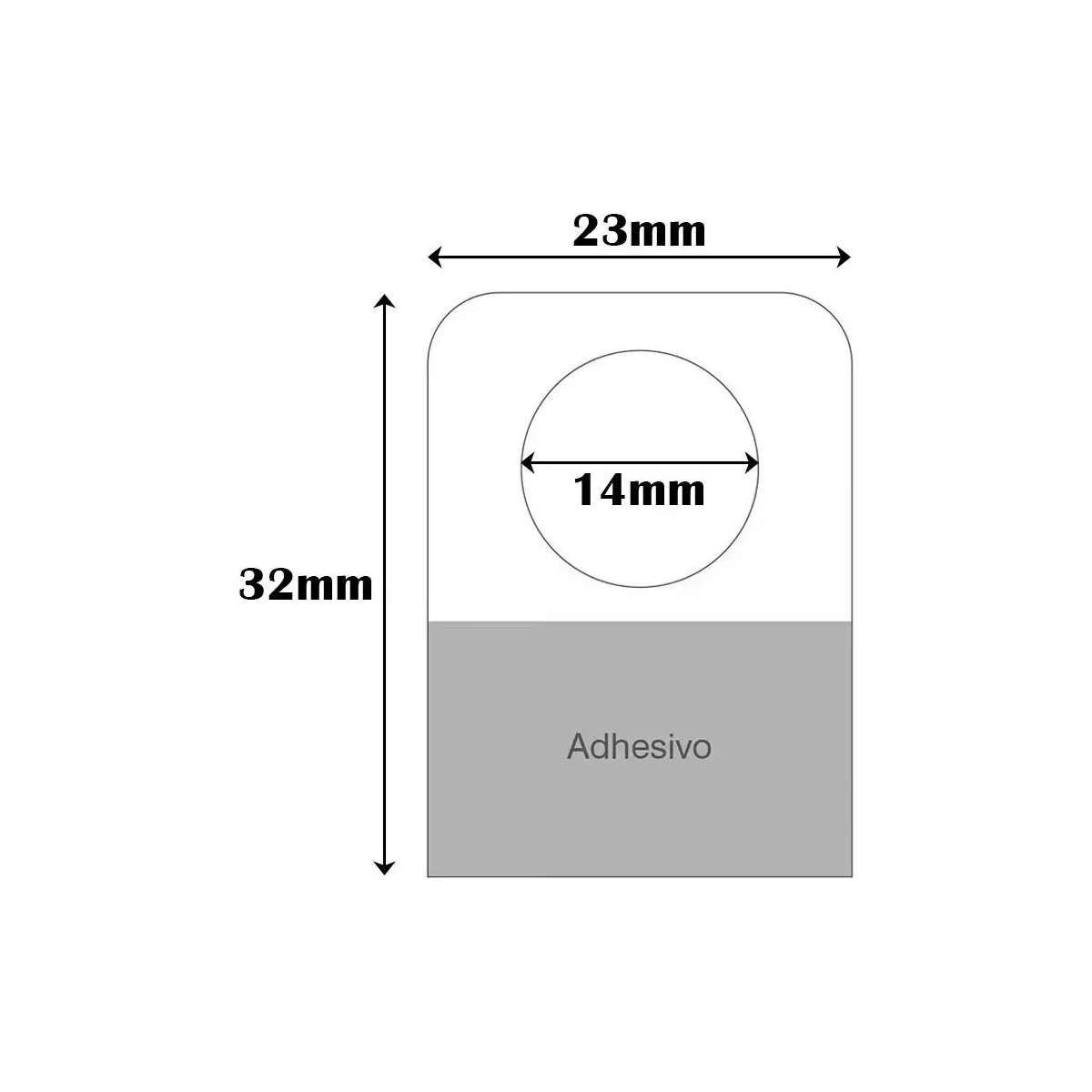 Perchas Adhesivas , Colas De Pato, Paquete De 500 Piezas
